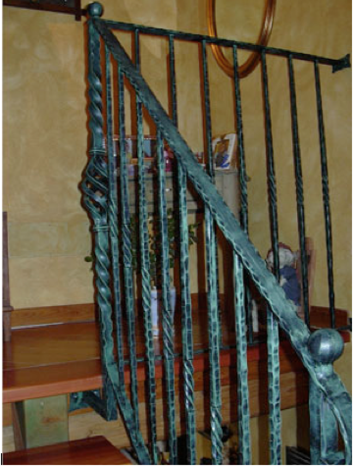 rampe escalier garde corps en fer forgé